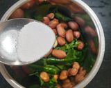 A picture of step 5 of Hara Chana sabji.