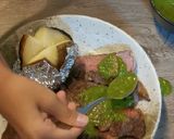 A picture of step 6 of Ribeye steak, chimichuri.