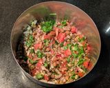 A picture of step 7 of Sprouted Bhel.