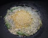 A picture of step 2 of Amaranth Moong Vaaji.