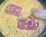 Une image de l'étape 8 de Ballotin de loup de mer farci en croûte de jambon cru, sauce curry / coco 🐠🥥.