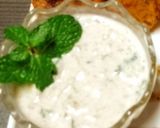 A picture of step 3 of Chaat - spiced fire potatoes with hot honey drizzle and breeze minty cool dip.