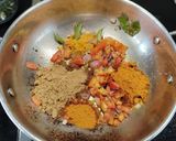 A picture of step 6 of South Indian lunch.