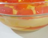 A picture of step 5 of Custard with orange jelly.