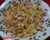 Foto del paso 5 de la receta: Revuelto de patatas con bacon a las 4 pimientas