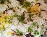 A picture of step 5 of White biryani.
