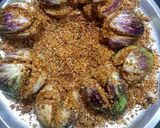 A picture of step 1 of Bharli Vangi (Stuffed Brinjal).