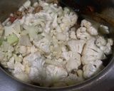 A picture of step 3 of Gobhi Qeema.