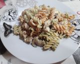 Foto del paso 4 de la receta: Pasta con nata, pollo y champiñones