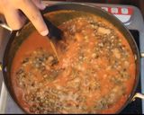 A picture of step 6 of Dal makhni.