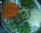A picture of step 1 of Manchow soup.