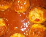 Foto del paso 4 de la receta: Albóndigas de pollo con salsa rosa