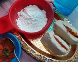 A picture of step 2 of Paneer Parcels.
