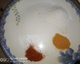 A picture of step 2 of Shaljam gosht.
