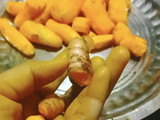 Raw Turmeric Curry (kachi haldi ki sabzi)