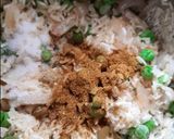 A picture of step 4 of Matar Pulao.