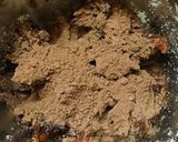 A picture of step 2 of Chocolate laddu.