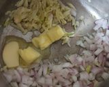A picture of step 1 of Mushroom Soup.