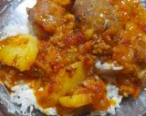 Foto del paso 3 de la receta: Arroz con queso y salsa de chorizos bombom con papas