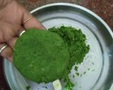 A picture of step 5 of Palak chole cheese kabab.