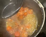 A picture of step 6 of Anchovy and tomato bucatini pasta.