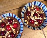 A picture of step 7 of Easy Homemade Chocolate Pudding for Two - with Hazelnuts and Cherries.