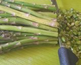 A picture of step 1 of Asparagus and Gorgonzola Croquettes.
