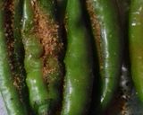 A picture of step 4 of Instant green chillies pickle.