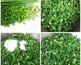 A picture of step 2 of Chive Dumplings (Thin, Translucent Dough Recipe).