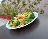 A picture of step 2 of Broccoli Salad in Italian Style.