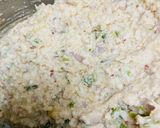 A picture of step 2 of Sabudana vada.