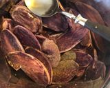 Fogasfilé sült tökön és lila burgonyán recept fázis 2 fotója