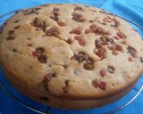 A picture of step 6 of Eggless Tutti Frutti Choco Chips Cake.