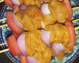 A picture of step 5 of Peri Peri Cheesy Chicken Shashlik.