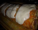 Foto del paso 5 de la receta: Arrollado de zanahoria y papa relleno de paleta y queso