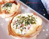 Une image de l'étape 6 de Minis Quiches lorraine façon wraps ou grande quiche lorraine 😋#fevrier.