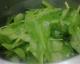 A picture of step 1 of Palak Paneer.