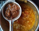 A picture of step 4 of Ragda patties.