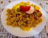 Tavaszi tojásos nokedli 🥕🌽🥚🫑🍅 recept fázis 4 fotója