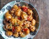 Foto langkah ke 7 dari resep Bola - Bola Tempe Pedas Manis.