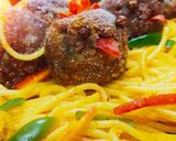 A picture of step 11 of Spaghetti meatballs.