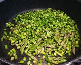 A picture of step 2 of Risotto with Asparagus and Gorgonzola.