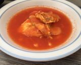 A picture of step 4 of Egg Salsa.