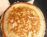 A picture of step 4 of Pancakes and bacon with vanilla syrup.