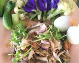 รูปขั้นตอนการทำที่ 3 ของ ยำหอยแมลงภู่หมูสามชั้นสไลด์คีโต
