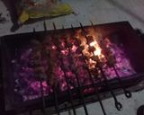 A picture of step 7 of Bihari Seekh Kabab.