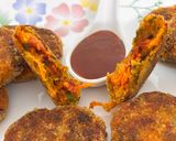 A picture of step 17 of Crispy Turai (Ridge Gourd) Cutlets – Nutritious | Kid-friendly | Packed with Pantry Staples.
