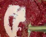 A picture of step 5 of Whole wheat beetroot waffles with frozen berries yoghurt.