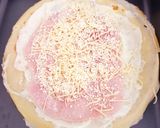 Une image de l'étape 3 de Crêpes fourrées jambon fromage.
