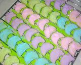 Foto langkah ke 5 dari resep Putri salju keju rainbow.